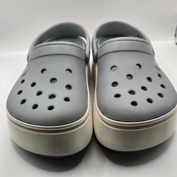CROCS Gray and White Mules - Picture 7 of 13